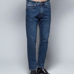 Zara Man Standard Slim Fit Dark Blue Denim Jeans